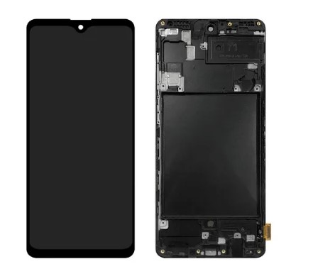 Tela Display Samsung A71 A715 Preto Original OLED Com Aro